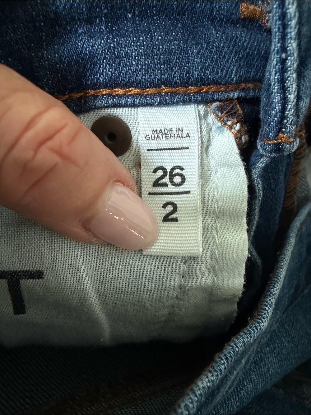 LOFT Blue Denim Button-Front Frayed Hem Women's Shorts - Picture 4 of 5